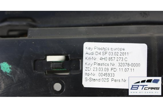 AUDI A8 MECHANIZM WINDA MONITORA EKRANU 4H0857273C 4H0 857 273 C 4H0857273D 4H0857273D 4H 4H0857273C 4H0857273E 4H0857273A