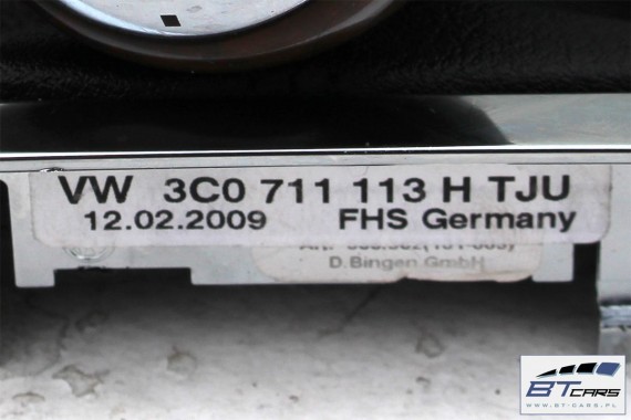 VW PASSAT B6 B7 CC GAŁKA ZMIANY BIEGÓW 3C0711113H Numery katalogowe: 3C0 711 113 H Kolor: TJU - czarny / orzechowy mieszek
