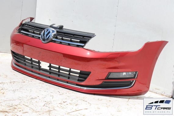 VW GOLF 7 PRZÓD Highline LA3X maska błotniki zderzak pas przedni lampy wzmocnienie błotnik lampa Xenon LED 5G czerwony KOMPLETNY