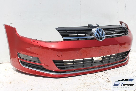 VW GOLF 7 PRZÓD Highline LA3X maska błotniki zderzak pas przedni lampy wzmocnienie błotnik lampa Xenon LED 5G czerwony KOMPLETNY