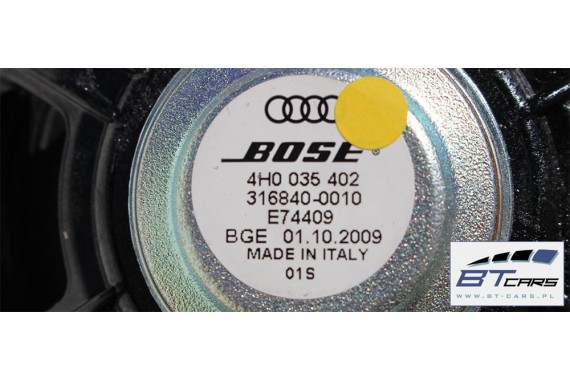 AUDI A8 GŁOŚNIKI NAGŁOŚNIENIE BOSE 4H 4H0035411A 4H1035401 4H1035402 4H0035297 4H1035481A 4H0035402 4H0035397 4H0035399B C