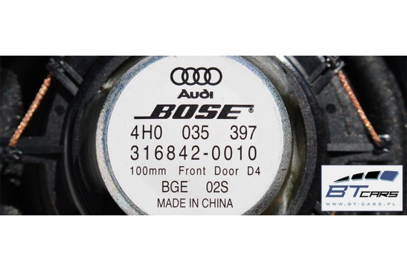 AUDI A8 GŁOŚNIKI NAGŁOŚNIENIE BOSE 4H 4H0035411A 4H1035401 4H1035402 4H0035297 4H1035481A 4H0035402 4H0035397 4H0035399B C
