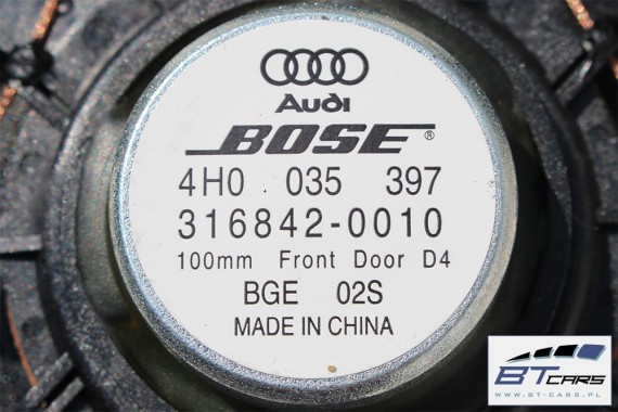 AUDI A8 GŁOŚNIKI NAGŁOŚNIENIE BOSE 4H0035411A 4H1035401 4H1035402 4H0035297 4H1035481A 4H0035402 4H0035397 4H0035399B 4H0035399C