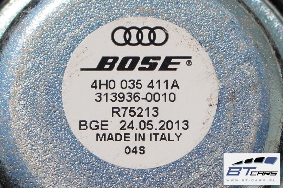 AUDI A8 GŁOŚNIKI NAGŁOŚNIENIE BOSE 4H 4H0035411A 4H1035401 4H1035402 4H0035297 4H1035481A 4H0035402 4H0035397 4H0035399B C