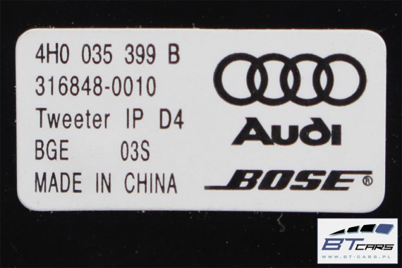 AUDI A8 GŁOŚNIKI NAGŁOŚNIENIE BOSE 4H0035411A 4H1035401 4H1035402 4H0035297 4H1035481A 4H0035402 4H0035397 4H0035399B 4H0035399C