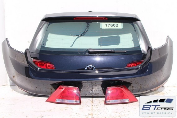 VW GOLF 7 VII TYŁ ZDERZAK + KLAPA BAGAŻNIKA + LAMPY lampa tylny 5G Kolor: LC9X - głęboka czerń