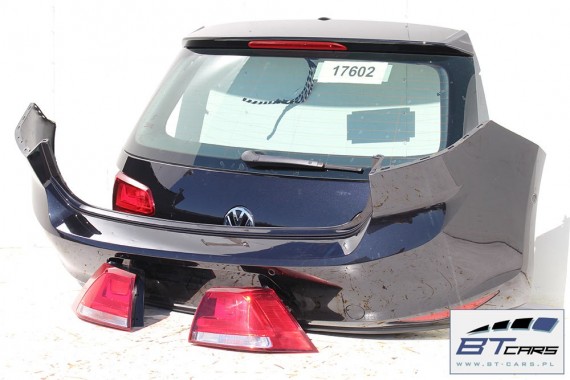 VW GOLF 7 VII TYŁ ZDERZAK + KLAPA BAGAŻNIKA + LAMPY lampa tylny 5G Kolor: LC9X - głęboka czerń
