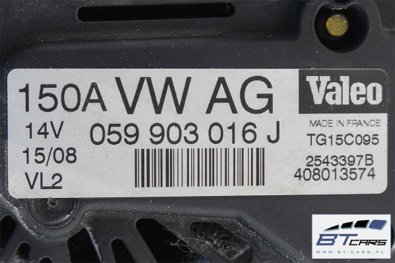 AUDI A4 A5 Q5 ALTERNATOR 059903016J 059 90 301 6J 14V 150A 8K 8T 059903016J 059903016J 059903016J 059903016F 059903016 059903016