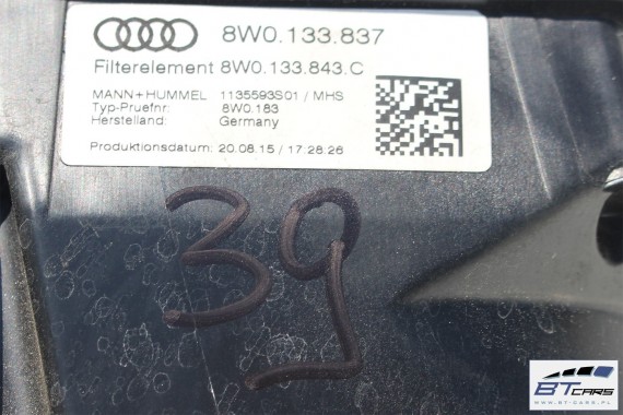 AUDI A4 A5 OBUDOWA FILTR POWIETRZA 8W0133837 8W0133835 8W0133843C 8W0 133 837 B9 F5 8W0133837AB 8W0133835AB 8W0133837 8W0133835