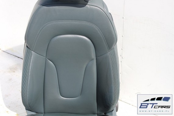 AUDI TT FOTELE KOMPLET FOTELI siedzeń siedzenia fotel tapicerka 8J 8J0 skóra kolor zielony