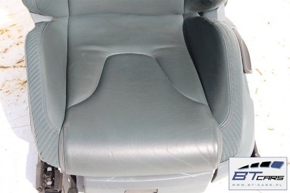 AUDI TT FOTELE KOMPLET FOTELI siedzeń siedzenia fotel tapicerka 8J 8J0 skóra kolor zielony