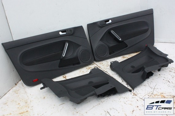 VW THE BEETLE BOCZKI DRZWIOWE BOCZEK TAPICERKA 5C 5C5867043 5C5867044 5C1867011 5C1867012 welur czarne góra czarna 5C5 867 043