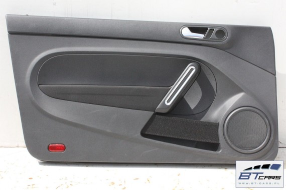 VW THE BEETLE BOCZKI DRZWIOWE BOCZEK TAPICERKA 5C 5C5867043 5C5867044 5C1867011 5C1867012 welur czarne góra czarna 5C5 867 043