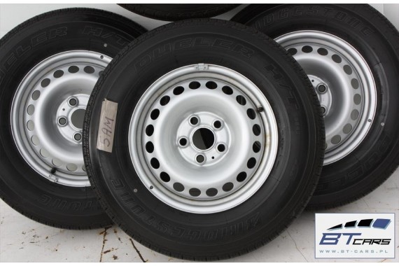 VW AMAROK FELGI 16 + OPONY KOŁA FELGA BRIDGESTONE DUELER 205/R16C 7H8601027C 110/108T 7H8601027C 7H8601027 7H8601027A 7H8601027D