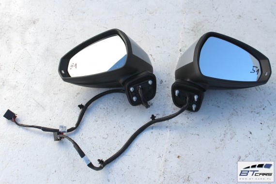 AUDI A3 SPORTBACK LUSTERKO DRZWI LEWE 10 pin kabli 8V 8V4 zewnetrzne LZ7G - srebrny (florettsilber) 8v0