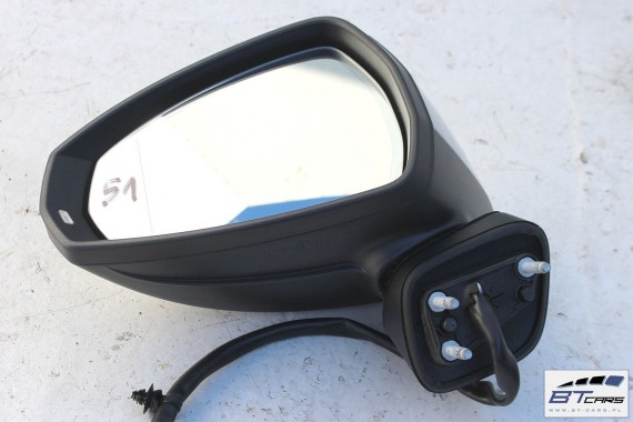 AUDI A3 SPORTBACK LUSTERKO DRZWI LEWE 10 pin kabli 8V 8V4 zewnetrzne LZ7G - srebrny (florettsilber) 8v0