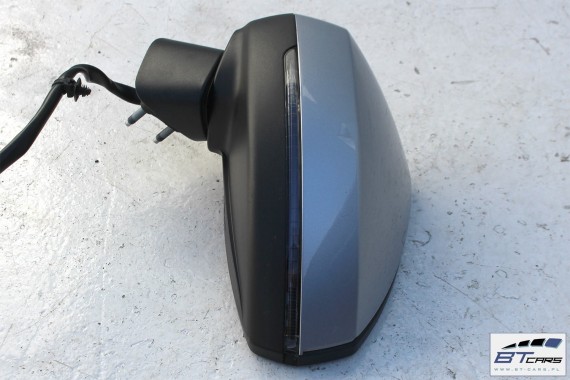 AUDI A3 SPORTBACK LUSTERKO DRZWI LEWE 10 pin kabli 8V 8V4 zewnetrzne LZ7G - srebrny (florettsilber) 8v0