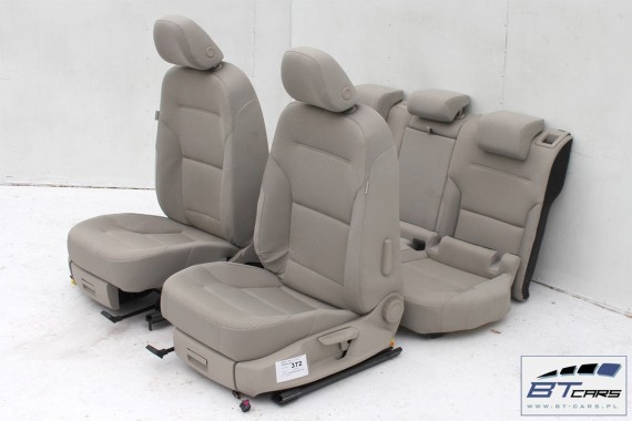 VW GOLF 7 VII FOTELE KOMPLET FOTELI siedzeń siedzenia fotel tapicerka 5G 5G4 welur kolor mocca 5G0