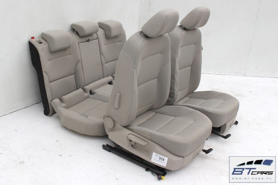 VW GOLF 7 VII FOTELE KOMPLET FOTELI siedzeń siedzenia fotel tapicerka 5G 5G4 welur kolor mocca 5G0