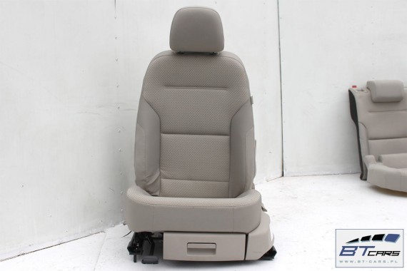 VW GOLF 7 VII FOTELE KOMPLET FOTELI siedzeń siedzenia fotel tapicerka 5G 5G4 welur kolor mocca 5G0