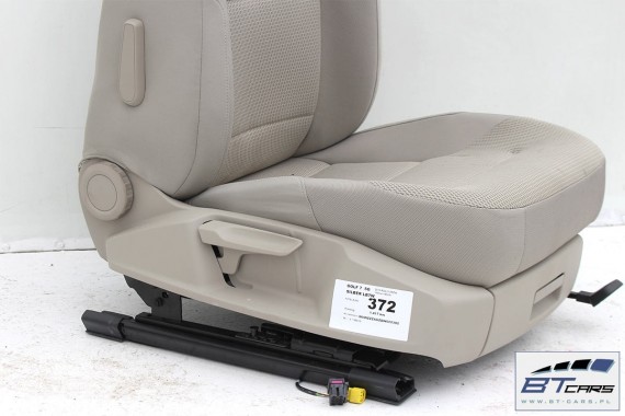 VW GOLF 7 VII FOTELE KOMPLET FOTELI siedzeń siedzenia fotel tapicerka 5G 5G4 welur kolor mocca 5G0