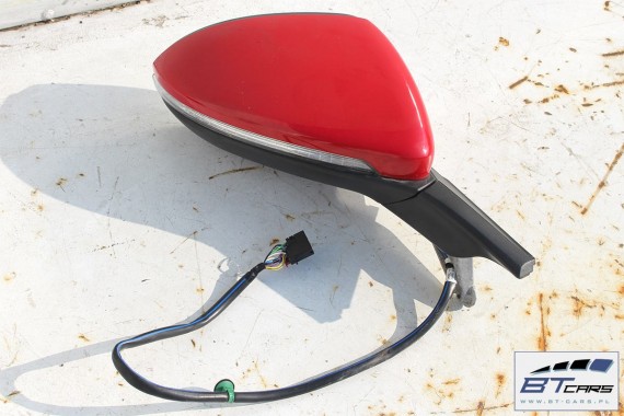 VW GOLF VII 7 LUSTERKO ZEWNĘTRZNE DRZWI PRAWE 13 PIN zewnętrzne pinów kabli przewodów 13pin 5G LY3D - czerwony el.składane