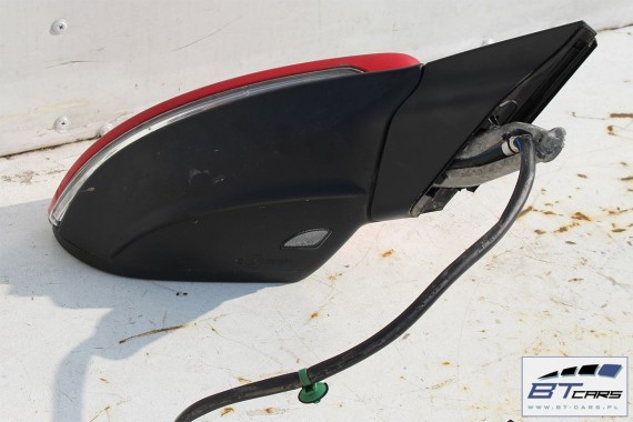 VW GOLF VII 7 LUSTERKO ZEWNĘTRZNE DRZWI PRAWE 13 PIN zewnętrzne pinów kabli przewodów 13pin 5G LY3D - czerwony el.składane