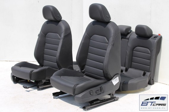 VW GOLF 7 VII FOTELE KOMPLET FOTELI siedzeń siedzenia fotel tapicerka 5G 5G4 5G0 skóra kolor czarny 5-drzwiowe drzwi USA