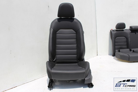 VW GOLF 7 VII FOTELE KOMPLET FOTELI siedzeń siedzenia fotel tapicerka 5G 5G4 5G0 skóra kolor czarny 5-drzwiowe drzwi USA