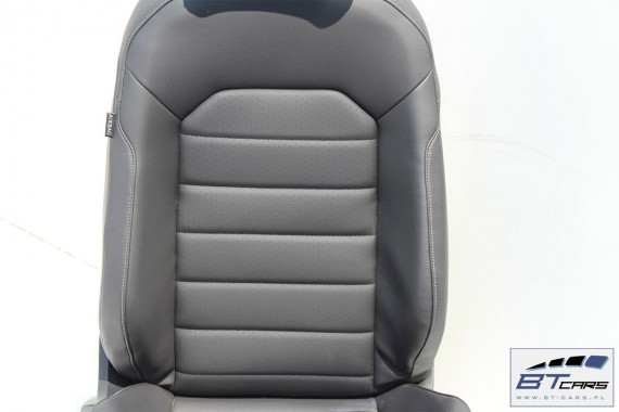 VW GOLF 7 VII FOTELE KOMPLET FOTELI siedzeń siedzenia fotel tapicerka 5G 5G4 5G0 skóra kolor czarny 5-drzwiowe drzwi USA