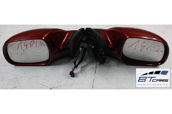 AUDI Q7 LUSTERKO DRZWI FOTOCHROM 4L 14 PIN prawe strona prawa 14pin zewnętrzne pinów kabli przewodów LZ3F - czerwony (granatrot)