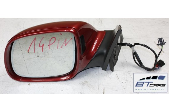 AUDI Q7 LUSTERKO DRZWI FOTOCHROM 4L 14 PIN prawe strona prawa 14pin zewnętrzne pinów kabli przewodów LZ3F - czerwony (granatrot)