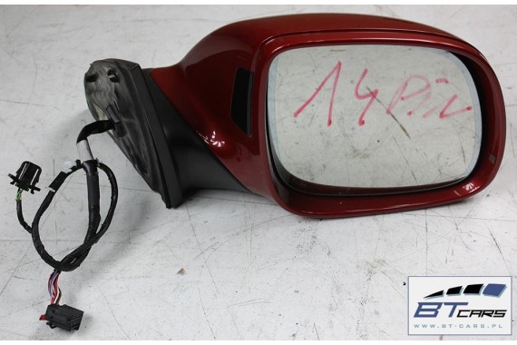 AUDI Q7 LUSTERKO DRZWI FOTOCHROM 4L 14 PIN prawe strona prawa 14pin zewnętrzne pinów kabli przewodów LZ3F - czerwony (granatrot)