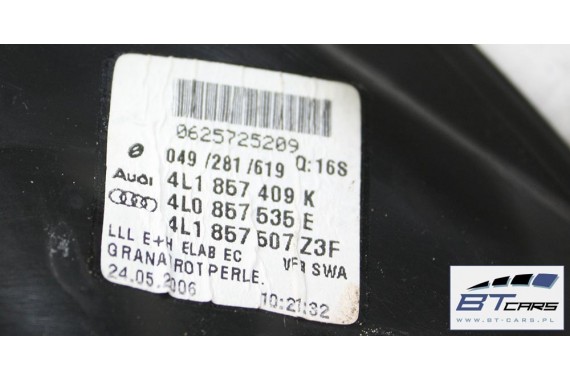 AUDI Q7 LUSTERKO DRZWI FOTOCHROM 4L 14 PIN prawe strona prawa 14pin zewnętrzne pinów kabli przewodów LZ3F - czerwony (granatrot)