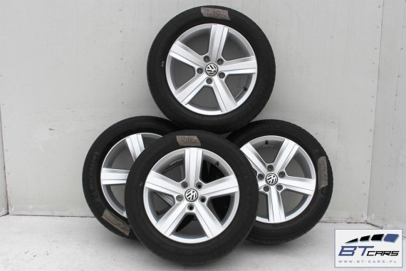 VW GOLF 7 VII SPORTSVAN FELGI 16 OPONY LATO KOŁA felga 5G0601025P 6,5J*16H2 ET46 opona Dunlop SP Sport FastResponse 205/55/16 91