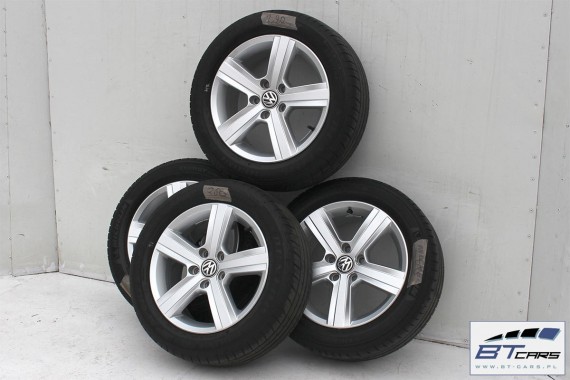 VW GOLF 7 VII SPORTSVAN FELGI 16 OPONY LATO KOŁA felga 5G0601025P 6,5J*16H2 ET46 opona Dunlop SP Sport FastResponse 205/55/16 91
