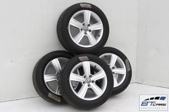 VW GOLF 7 VII SPORTSVAN FELGI 16 OPONY LATO KOŁA felga 5G0601025P 6,5J*16H2 ET46 opona Dunlop SP Sport FastResponse 205/55/16 91