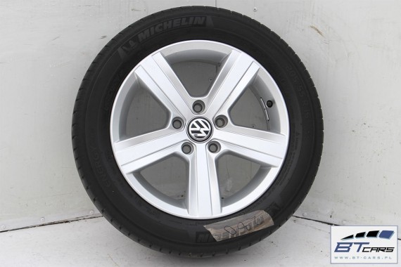 VW GOLF 7 VII SPORTSVAN FELGI 16 OPONY LATO KOŁA felga 5G0601025P 6,5J*16H2 ET46 opona Dunlop SP Sport FastResponse 205/55/16 91