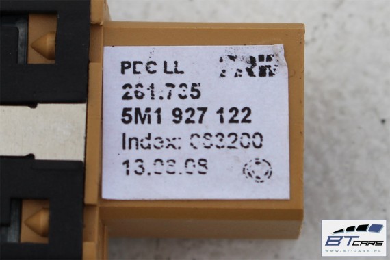 VW GOLF PLUS PRZYCISKI PRZYCISK 5M1927122 5M1 927 122 5M1927123 5M0927117B 5M0927121A 5M0927117A 5M0927117C 5M0927117 5M0927121