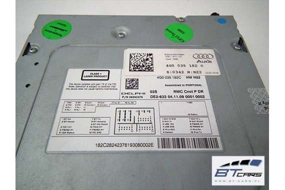 AUDI A6 A7 CZYTNIK + MONITOR + PANEL ZESTAW MMI 4G0035182C 4G1919601C 4G1919612A 4G0 035 182 wyświetlacz ekran lcd 4G 4G0035182C