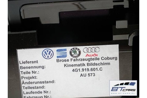 AUDI A6 A7 CZYTNIK + MONITOR + PANEL ZESTAW MMI 4G0035182C 4G1919601C 4G1919612A 4G0 035 182 wyświetlacz ekran lcd 4G 4G0035182C