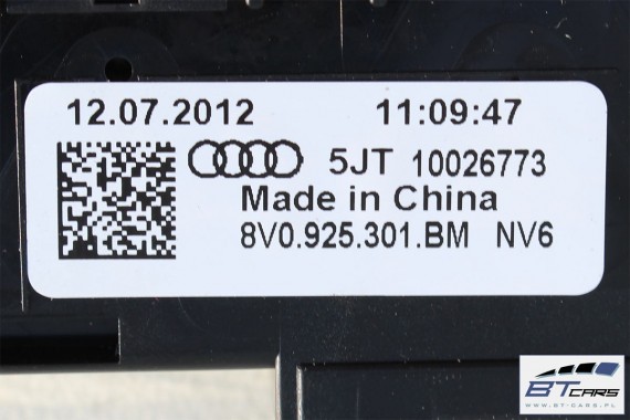 AUDI A3 PANEL PRZYCISKI 8V0925301BM 8V0 925 301 BM PRZYCISK 8V 8V0925301BM 8V0925301BM 8V0925301BM 8V0925301BM 8V0925301BM