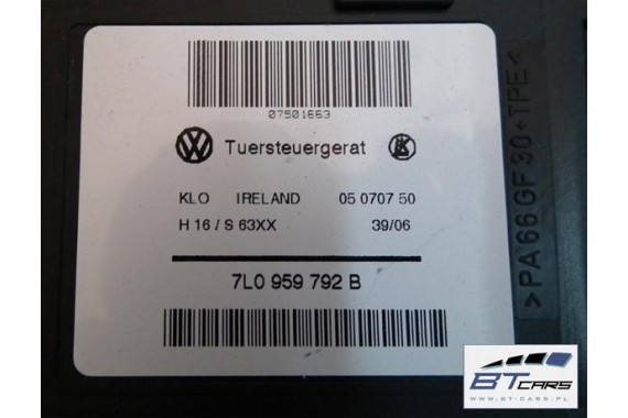VW TOUAREG SILNICZEK MODUŁ DRZWI SZYB 7L 7L0959792B 7L0959793B 3D0959795F 7L0 959 792 7L0959792B 7L0959793B 3D0959795F 7L0959792