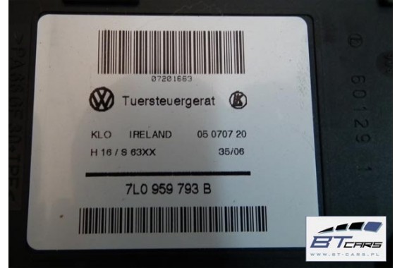 VW TOUAREG SILNICZEK MODUŁ DRZWI SZYB 7L 7L0959792B 7L0959793B 3D0959795F 7L0 959 792 7L0959792B 7L0959793B 3D0959795F 7L0959792