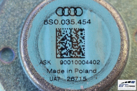 AUDI TT GŁOŚNIKI KOMPLET GŁOŚNIKÓW WZMACNIACZ BANG & OLUFSEN 8S0035465 8S0035411B 8S0035453 8S0035454 NAGŁOŚNIENIE 8S0035399A 8S