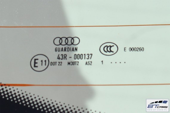 AUDI A7 KOMPLETNY TYŁ ZDERZAK + KLAPA BAGAŻNIKA + LAMPY lampa tylny szyba 4G8 Kolor: LZ3F - czerwony (granatrot)