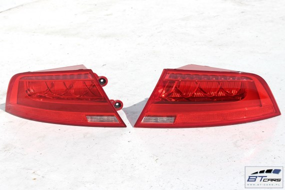 AUDI A7 KOMPLETNY TYŁ ZDERZAK + KLAPA BAGAŻNIKA + LAMPY lampa tylny szyba 4G8 Kolor: LZ3F - czerwony (granatrot)