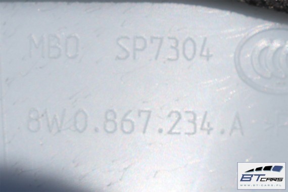 AUDI A4 SEDAN PODSUFITKA + SŁUPKI + BLENDY 8W5867506B 8W5 867 506 B 8W słupek A+B+C+D 8W0867233A 8W0867243 8W5867245 8W0857551