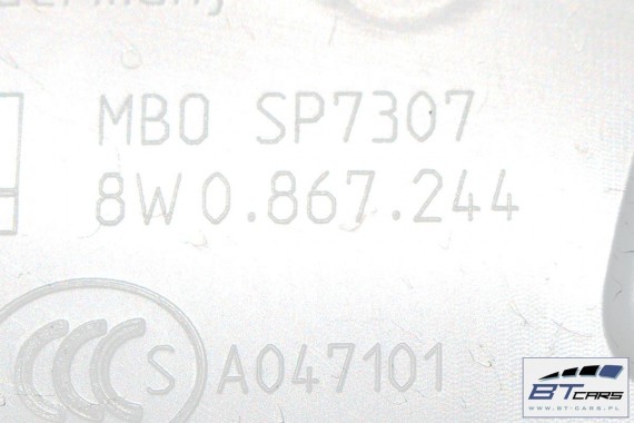 AUDI A4 SEDAN PODSUFITKA + SŁUPKI + BLENDY 8W5867506B 8W5 867 506 B 8W słupek A+B+C+D 8W0867233A 8W0867243 8W5867245 8W0857551