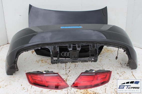 AUDI TT 8S CABRIO S-LINE TYŁ TYŁ ZDERZAK tylny + KLAPA BAGAŻNIKA + LAMPY lampa Led 8S7 LY9T czarny schwarz 8S0945095 8S0945096